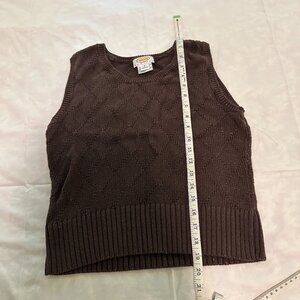 Brown Sweater Vest - Size Small